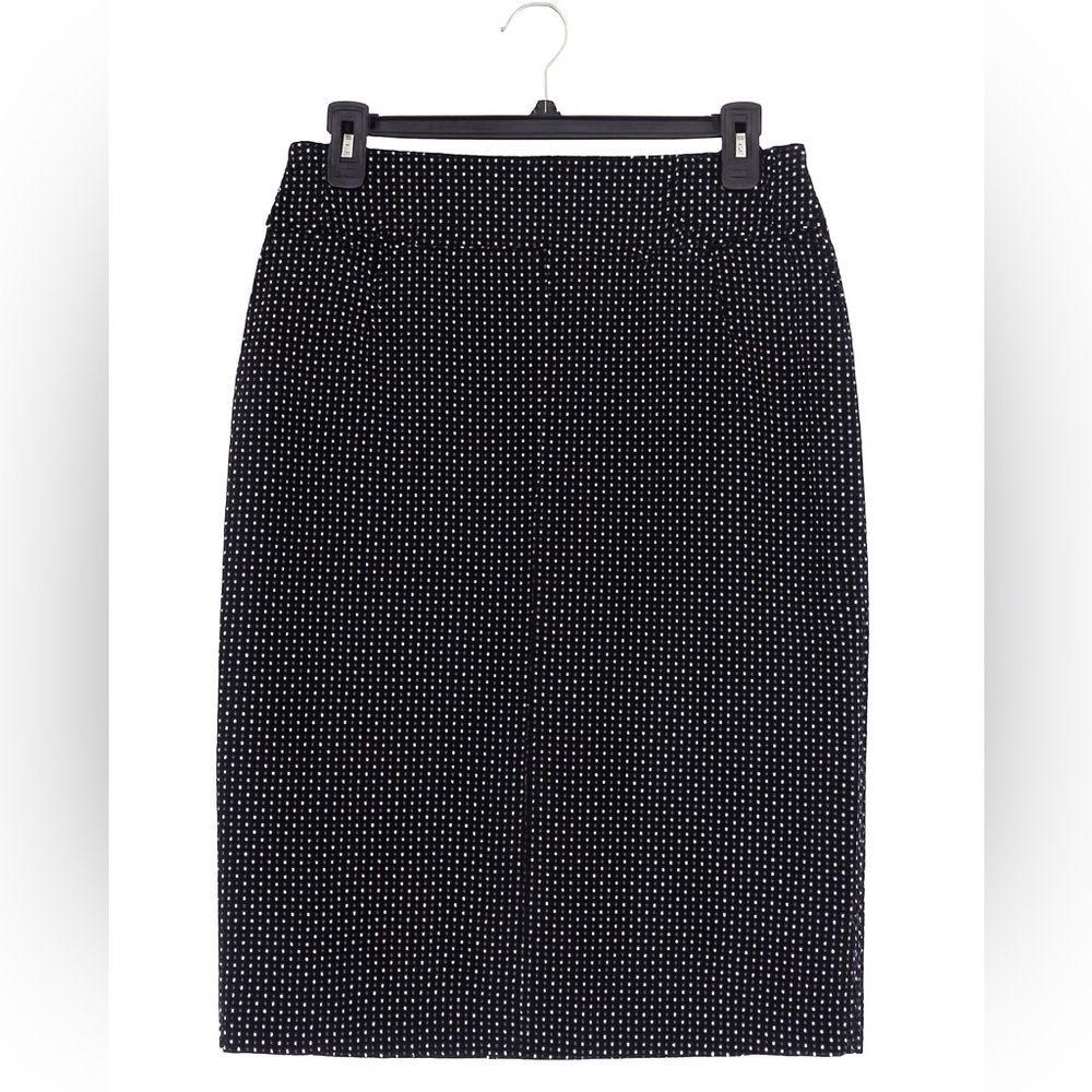 Soho Women’s Size Small Black Pencil Skirt with White Polka Dots - Picture 2 of 2